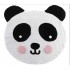Χαλάκι στρόγγυλο Σχ. Panda 90cm poly/cotton