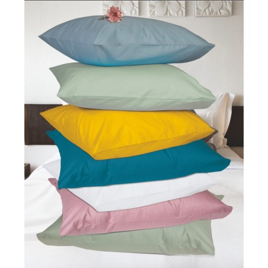 Μαξιλαροθήκες μονόχρωμες Σχ.Rainbow 52x72cm poly/cotton 144 κλωστών
