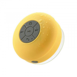 Ασύρματο αδιάβροχο ηχείο Bluetooth με βεντούζα - Yellow - 3W - BTS06 - 883785