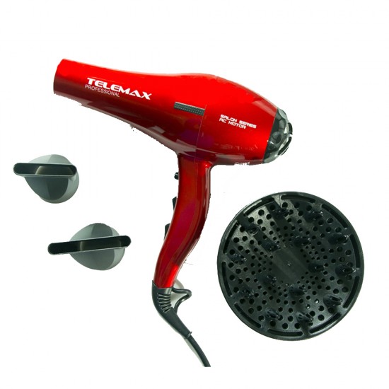 Σεσουάρ Μαλλιών Telemax BELLA FK-8813 Κόκκινο Σεσουάρ Μαλλιών Telemax BELLA FK-8813 Κόκκινο