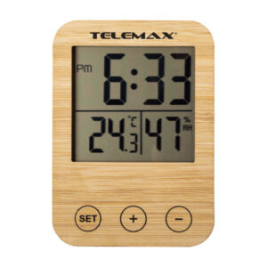Θερμόμετρο / Υγρόμετρο Telemax 1611BA (Bamboo) - Image 2