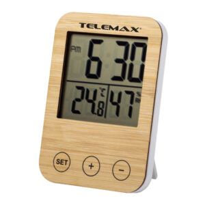 Θερμόμετρο / Υγρόμετρο Telemax 1611BA (Bamboo) - Image 1