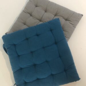 Μαξιλάρι καρέκλας Σχ.Duo 40x40cm διπλής όψης emerald/l.grey 100% βαμβ. - Image 5