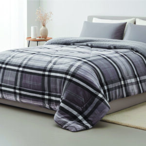Κουβέρτα-πάπλωμα flannel με κάτω όψη sherpa Σχ. Hector 100% pol. - Image 1