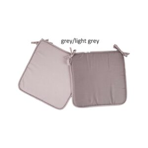 Μαξιλάρι καρέκλας δίχρωμο Σχ.Reli grey/l.grey 38x38x2cm 100% microfiber - Image 6