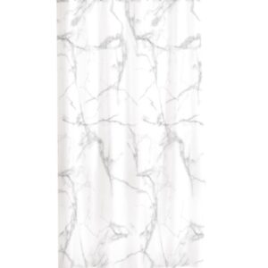 Κουρτίνα μπάνιου με κρίκους Σχ.Marbre 180x200cm 100% pol - Image 1