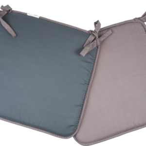 Μαξιλάρι καρέκλας δίχρωμο Σχ.Reli petrol-grey 38x38x2cm 100% microfiber - Image 1