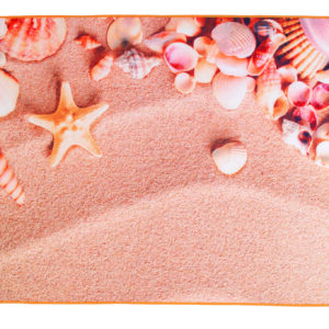 Πετσέτα θαλάσσης microfiber 75x150cm Σx. Shells 100% polyester - Image 1
