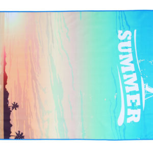Πετσέτα θαλάσσης microfiber 75x150cm Σx. Summer time 100% polyester - Image 1