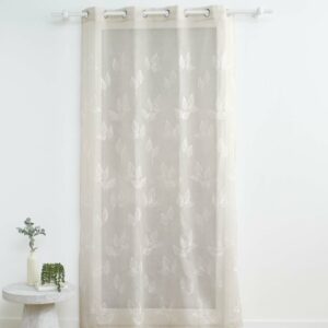 Κουρτίνα Σχ. Berry taupe 140x280cm έτοιμη ραμμένη με κρίκους 100% pol. - Image 1