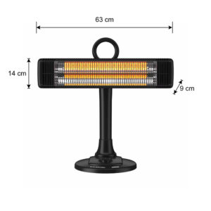 Θερμαντικό Κάτοπτρο Carbon Hausberg HB-8565NG 1000W - Image 6