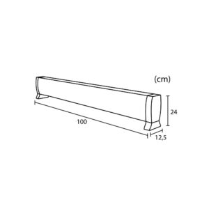 Θερμοπομπός Επιδαπέδιος - Επιτοίχιος 1800W Telemax JH-NC18-18C - Image 6