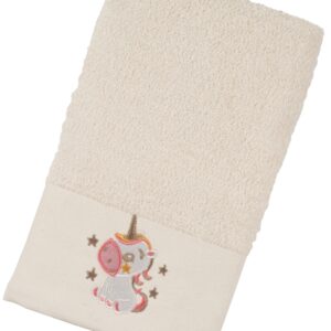 Σετ πετσέτα 2τμχ. bebe Σχ.Unicorn (ecrou-blue) 50x90cm+70x140cm 100% cotton - Image 2