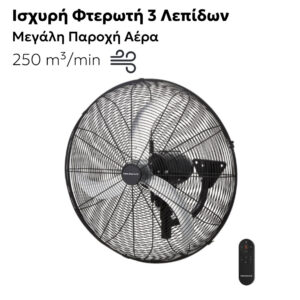 Ανεμιστήρας Επιτοίχιος DC χαμηλής κατανάλωσης Telemax FW65-DC20AR - Image 1