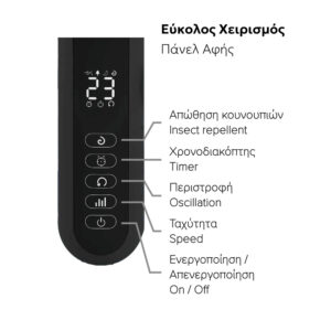 Ανεμιστήρας Επιδαπέδιος DC 40W με τηλεχειριστήριο Telemax WindMax28DC+ (TSFD-A5) - Image 4