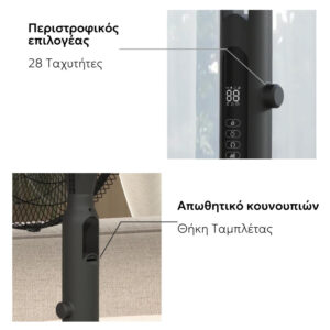 Ανεμιστήρας Επιδαπέδιος DC 40W με τηλεχειριστήριο Telemax WindMax28DC+ (TSFD-A5) - Image 5