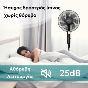 Ανεμιστήρας Επιδαπέδιος DC 40W με τηλεχειριστήριο Telemax WindMax28DC+ (TSFD-A5) - Image 6