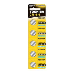 Μπαταρία Λιθίου TOSHIBA CR1616 3V 5 τεμ.(CR1616 PW CP-5C) - Image 1
