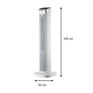 Ανεμιστήρας Πύργος Hausberg HB-5953AB Λευκός 105cm - 55W με Διαχύτη Αρώματος - Image 5