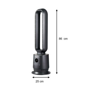 Ανεμιστήρας Πύργος Bladeless Hausberg HB-5956GR Γκρι 86cm - 70W με LED - Image 4