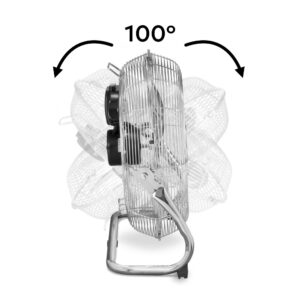 Βιομηχανικός Ανεμιστήρας Δαπέδου Telemax FE-45A1 Inox 45cm - 120W - Image 1