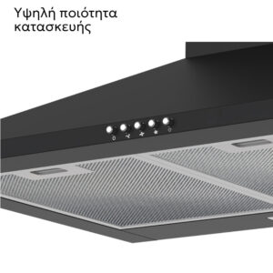 Απορροφητήρας Κουζίνας Καμινάδα 60cm Telemax TD0660 Μαύρο - Image 2