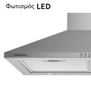 Απορροφητήρας Κουζίνας Καμινάδα 60cm Telemax TD0660 Inox - Image 4