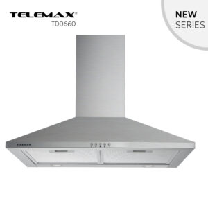 Απορροφητήρας Κουζίνας Καμινάδα 60cm Telemax TD0660 Inox - Image 2