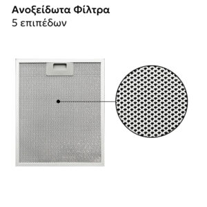 Απορροφητήρας Κουζίνας Καμινάδα 60cm Telemax TD0860 Μαύρο - Image 4