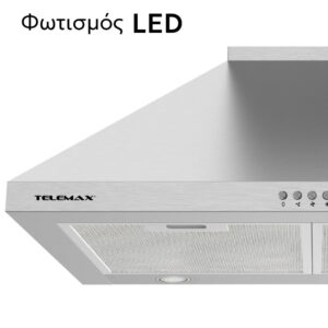 Απορροφητήρας Κουζίνας Καμινάδα 60cm Telemax TD0860 Inox - Image 3