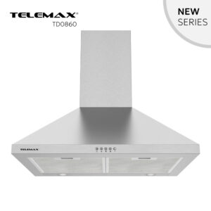 Απορροφητήρας Κουζίνας Καμινάδα 60cm Telemax TD0860 Inox - Image 1