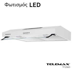 Απορροφητήρας Κουζίνας Ελεύθερος 60cm Telemax TF2360 Λευκό - Image 3
