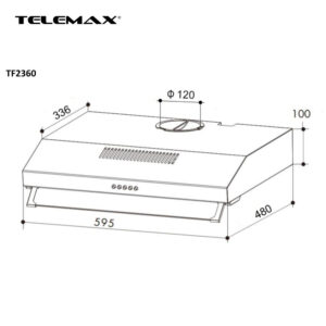 Απορροφητήρας Κουζίνας Ελεύθερος 60cm Telemax TF2360 Λευκό - Image 5