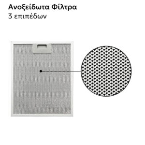 Απορροφητήρας Κουζίνας Συρόμενος 60cm Telemax TH0460 Inox - Image 4